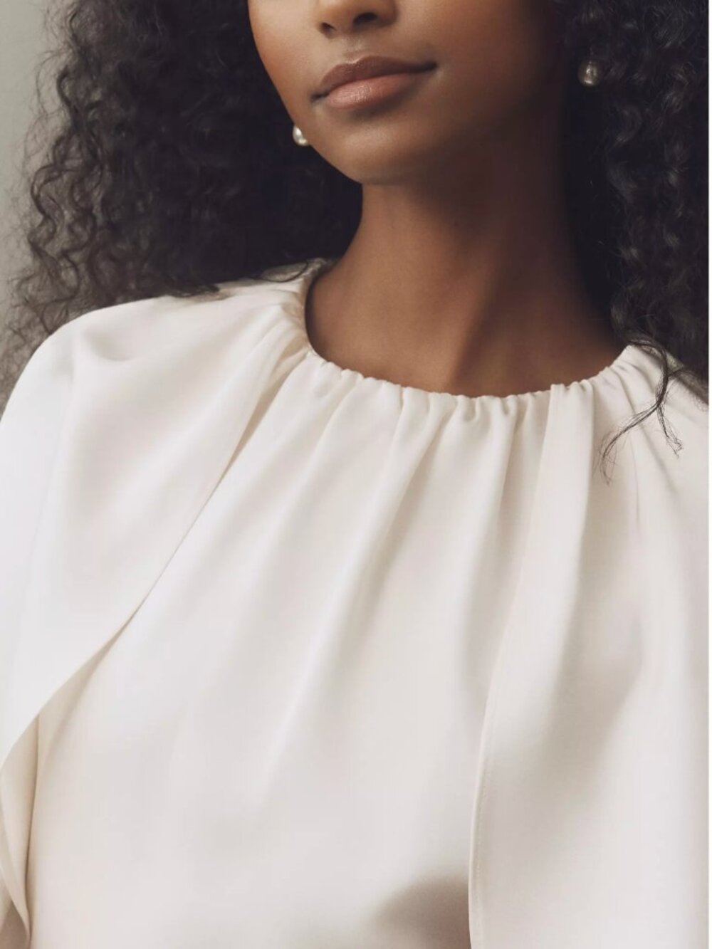 Mare Mare Long-Sleeve Cape Midi Dress